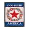 Stupell Industries God Bless America Wreath Floater Framed Art